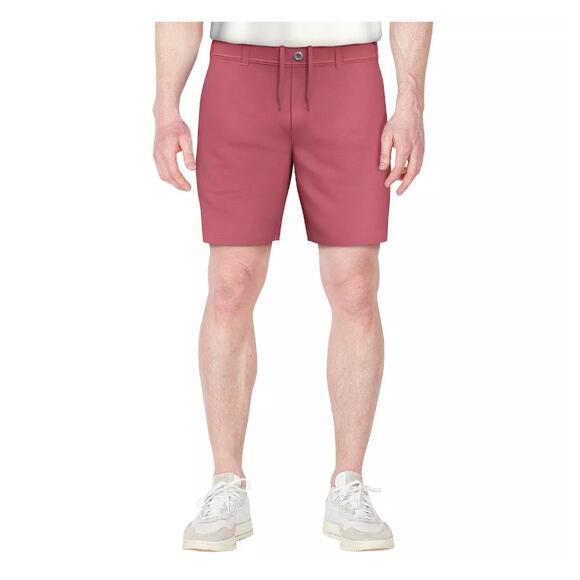 NWT Grand Slam Mens Golf Shorts 34 Salmon Pink Performance Stretch 8" Inseam - Picture 1 of 2